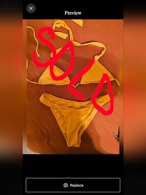 Swimsuit Pacsun Top medium Bottom small (orange)
